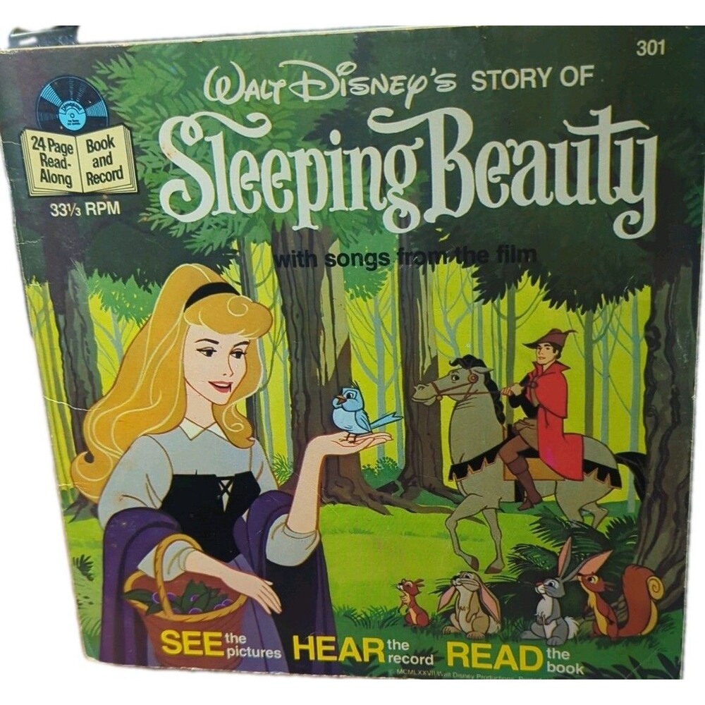 Walt Disney Sleeping Beauty Read-Along Book - missing record